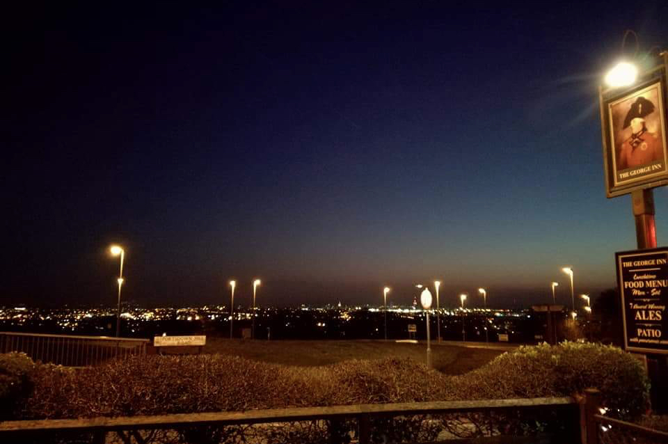 Photo of the view from the Pub during the evening.